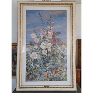 Trionfo di fiori, grande dipinto parigino