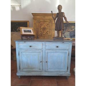 Credenza dipinta con piano scrittoio