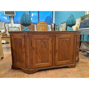 Credenza scantonata in ciliegio a 4 porte  del '700