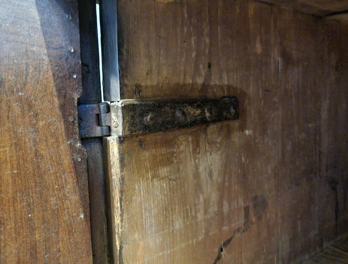 Credenza veneta in noce del 1600 da convento monastico-photo-5