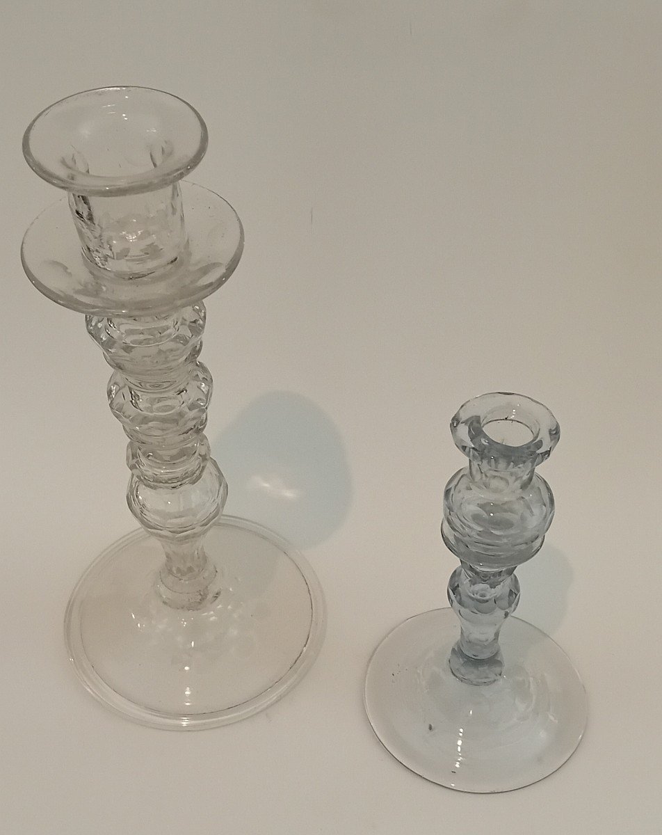 Due candelabri in cristallo molato fine 700-photo-3