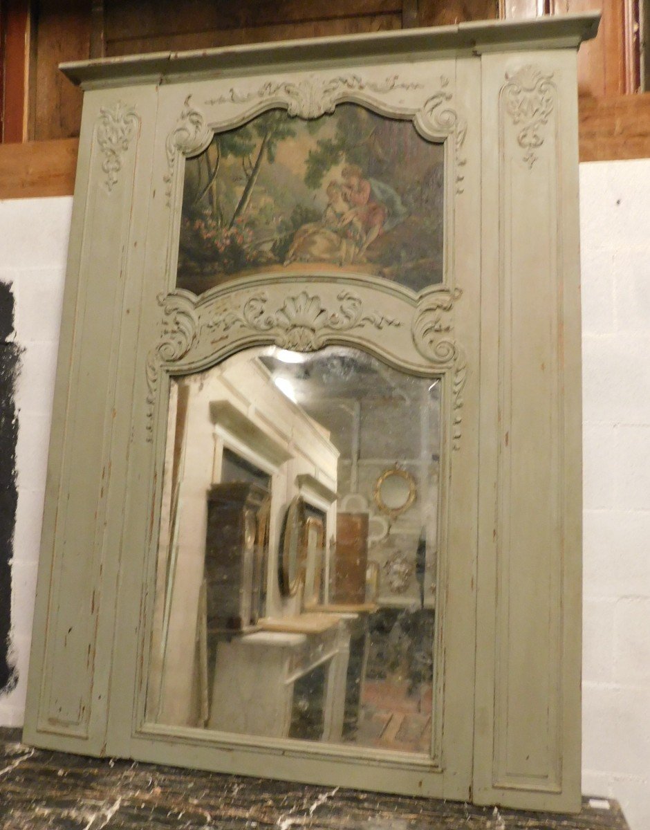 Trumeau Specchio Barocco XXL Camino Ingresso Muro Antico