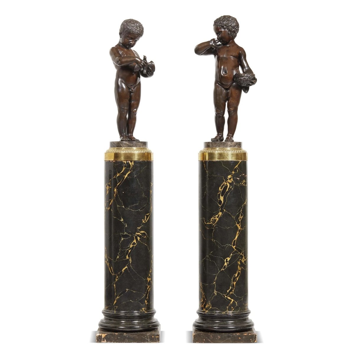 Coppia di sculture in bronzo-photo-2