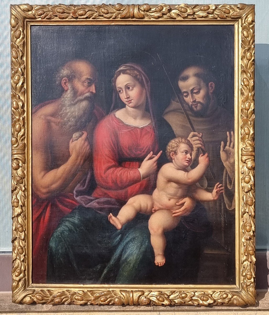 Madonna col Bambino e i Santi Girolamo e Francesco, Epoca '500