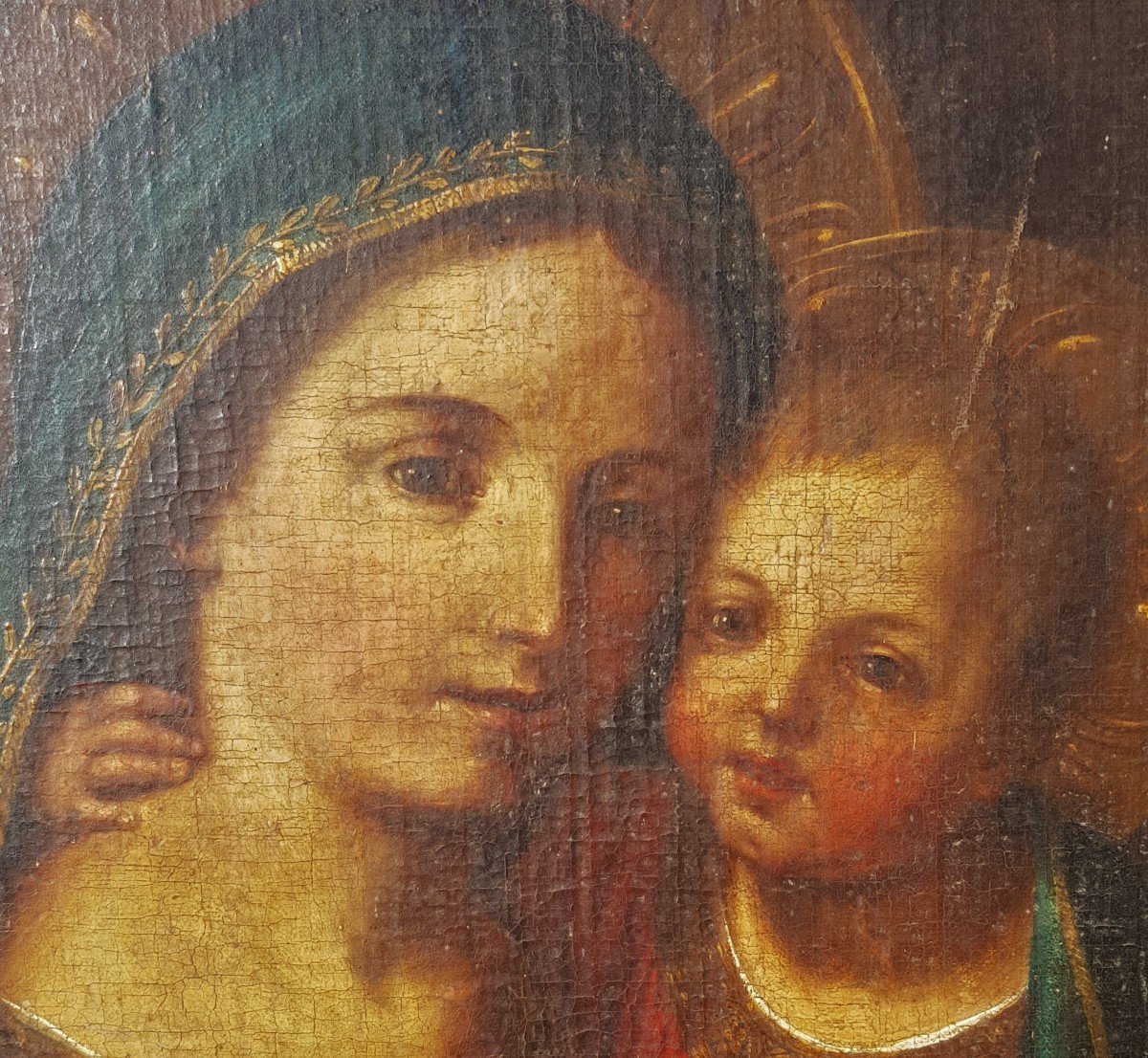 Madonna con bambino, Olio su tela, Epoca '700-photo-3