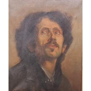 Ritratto di personaggio maschile, Olio su tela, Epoca '800