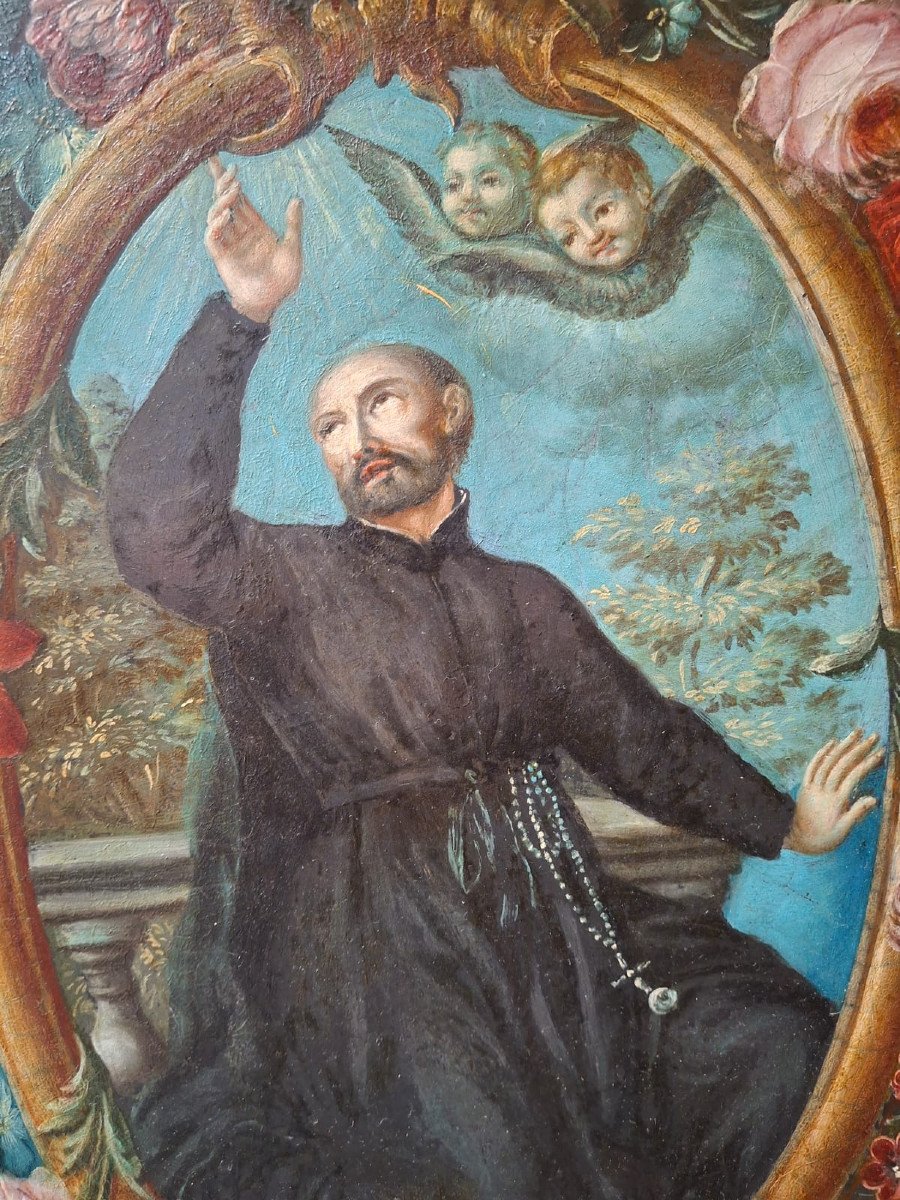 Sant'Ignazio di Loyola, olio su ardesia-photo-2