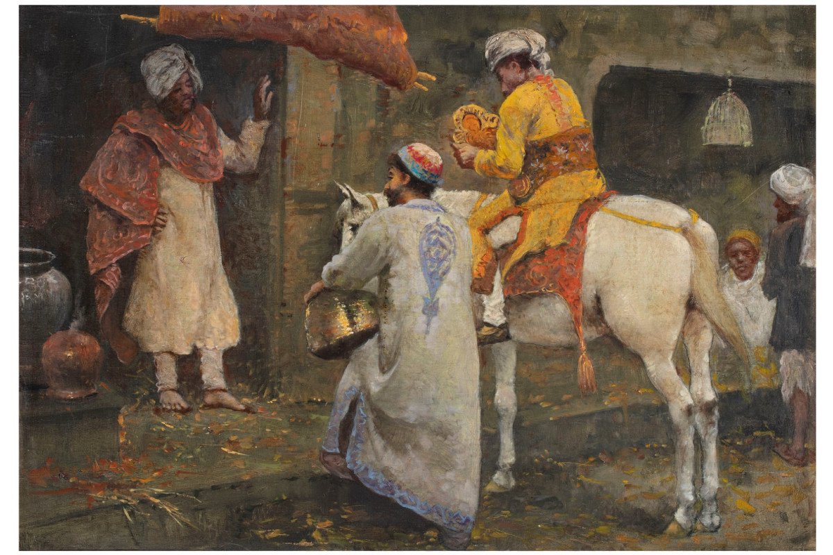 Pittore orientalista della fine del XIX secolo-photo-3