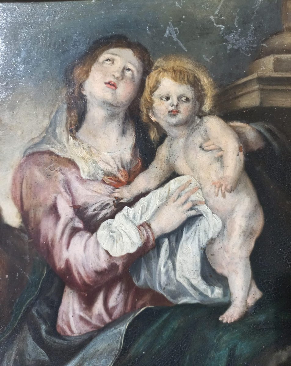 Madonna col Bambino, seguito di Antoon Van Dyck-photo-4