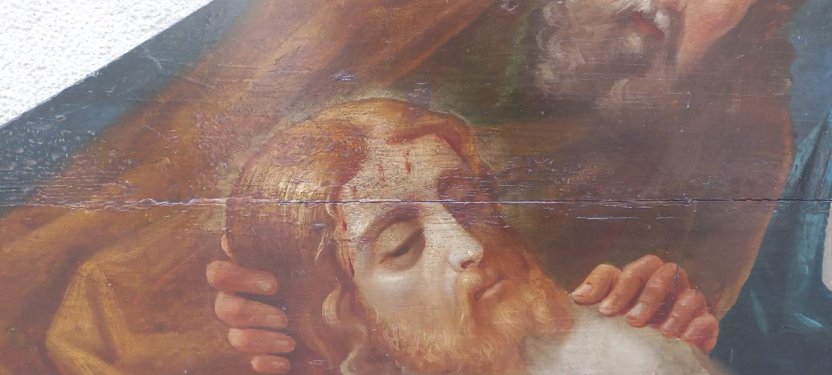 Compianto sul Cristo Morto, olio su tavola-photo-2