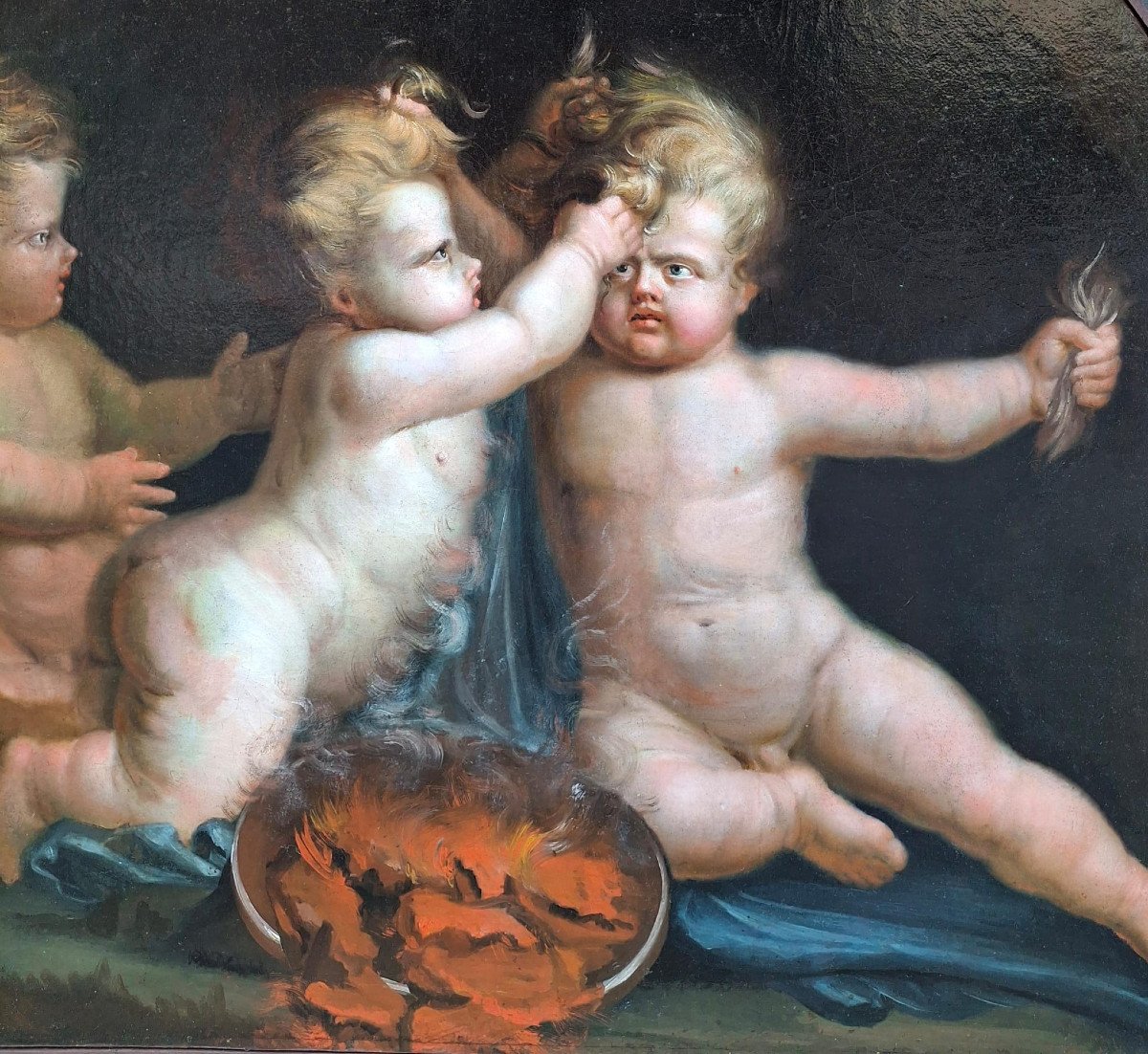 Dipinto con putti-photo-2