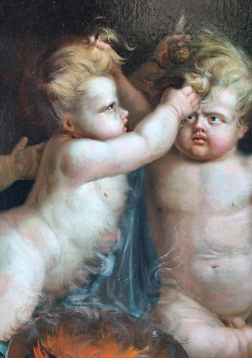 Dipinto con putti-photo-4