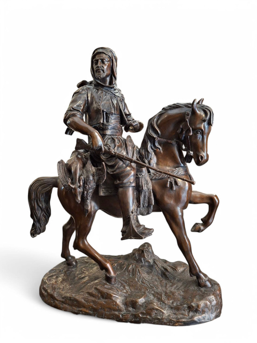 Cacciatore arabo, scultura