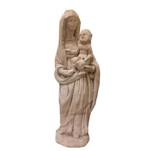 Madonna con Bambino in marmo