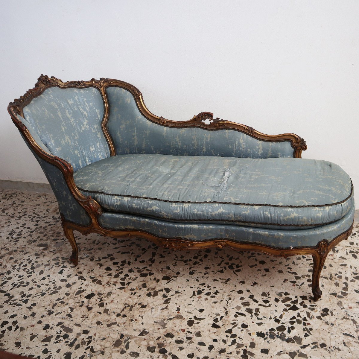 Antica ed elegante Chaise Longue Napoleone III