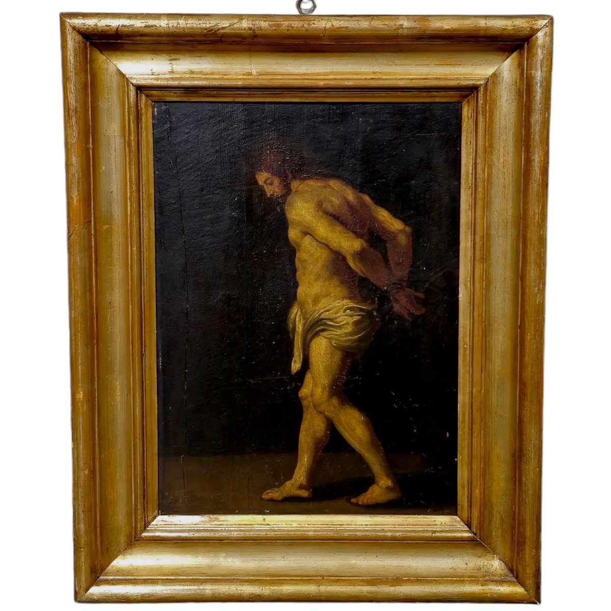 Dipinto su tavola antico Seguace di P.RUBENS (1577-1640), Cristo-photo-3