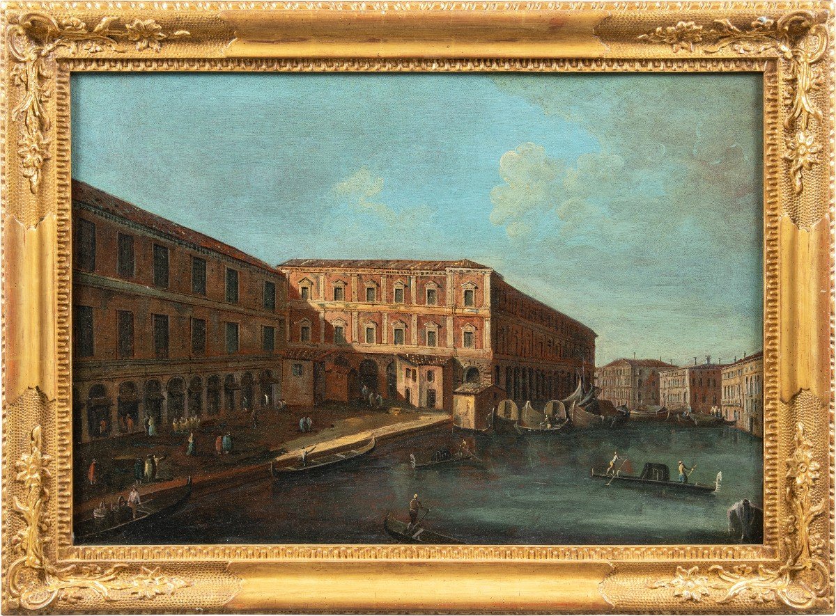 Francesco Tironi (Venezia 1745 - Venezia 1797)- Venezia, veduta delle Fabbriche Nuove a Venezia