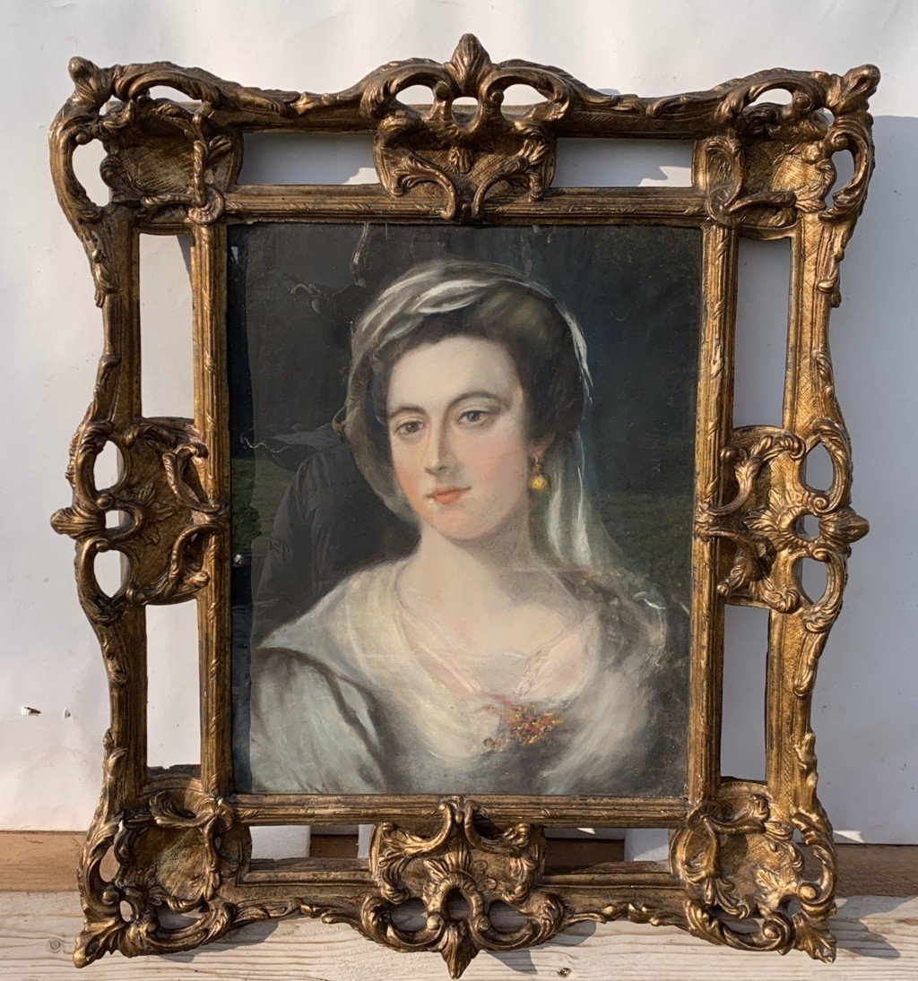 Seguace di Rosalba Carriera (Venezia 1673 - ivi 1757) - Ritratto di dama.-photo-2