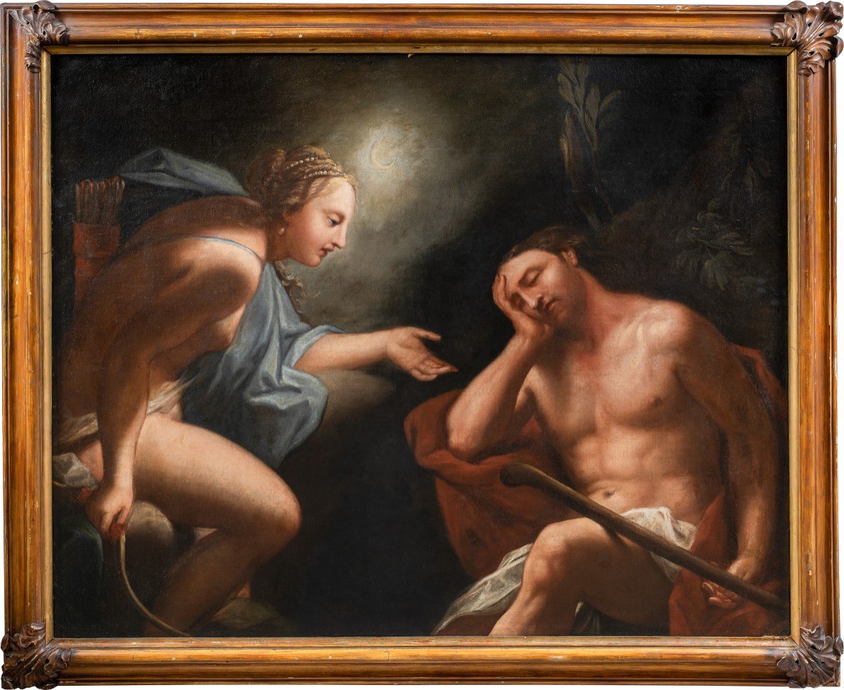 Antonio Bellucci (Venezia 1654 - Soligo 1726) - Diana ed Endimione. 