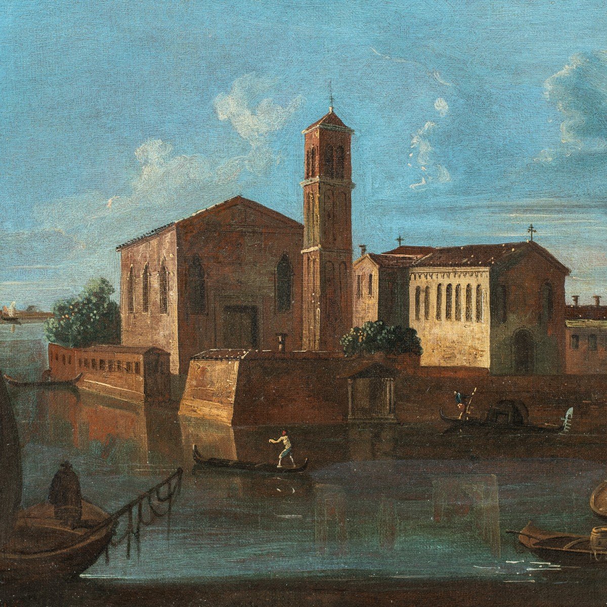 Francesco Tironi (Venezia 1745 - Venezia 1797) - Venezia, veduta dell’Isola di S. Mattia.-photo-2