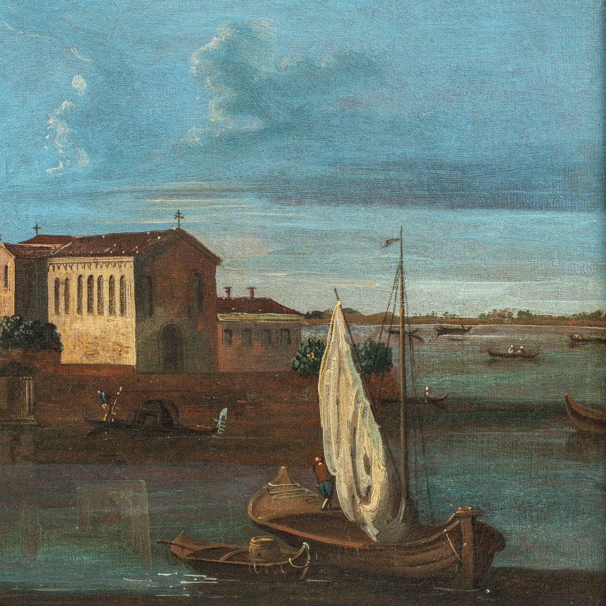Francesco Tironi (Venezia 1745 - Venezia 1797) - Venezia, veduta dell’Isola di S. Mattia.-photo-3