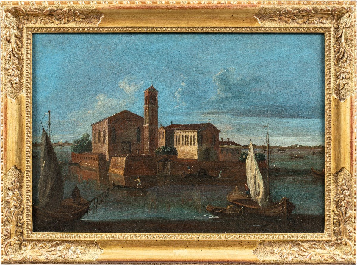 Francesco Tironi (Venezia 1745 - Venezia 1797) - Venezia, veduta dell’Isola di S. Mattia.