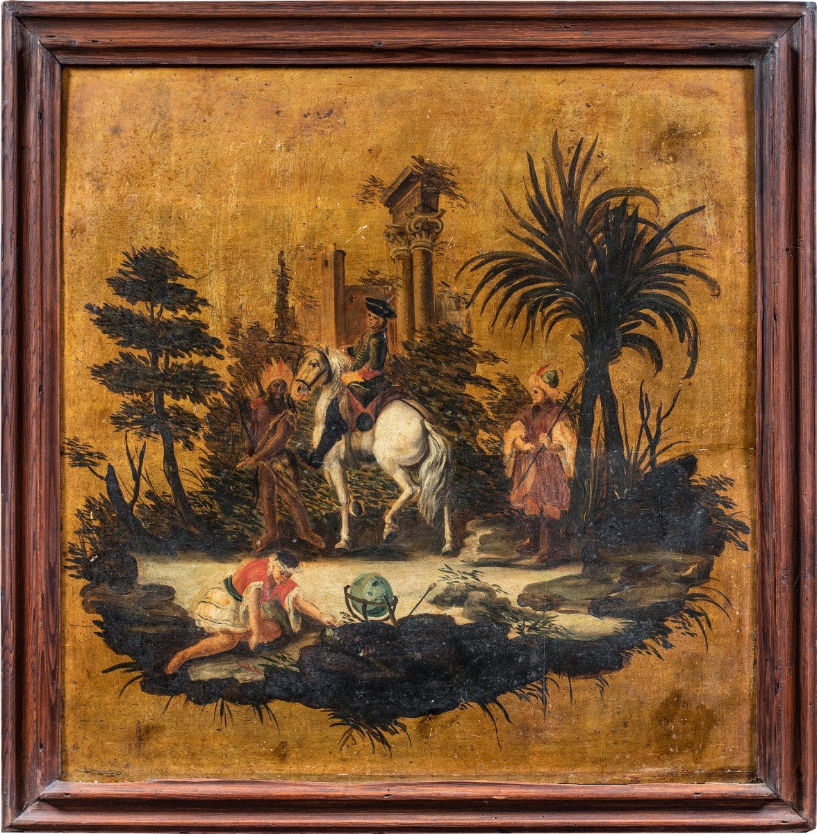 Pittore italiano (XVIII-XIX sec.) - Allegoria dell’America.