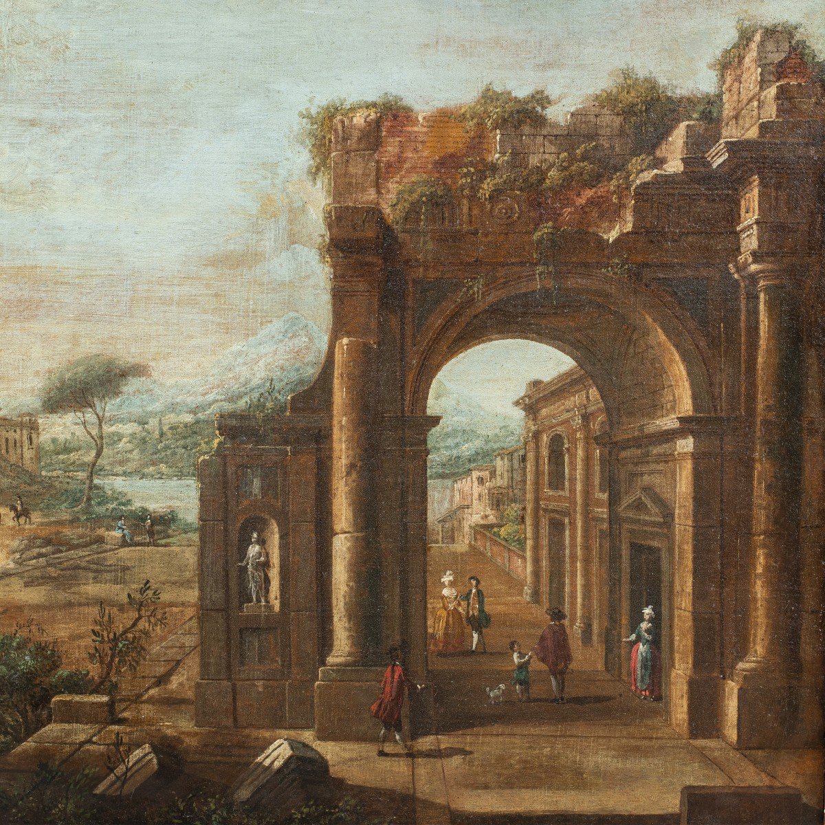 Francesco Battaglioli (Modena 1710 ca. - Venezia post 1796) - Capriccio architettonico.-photo-2