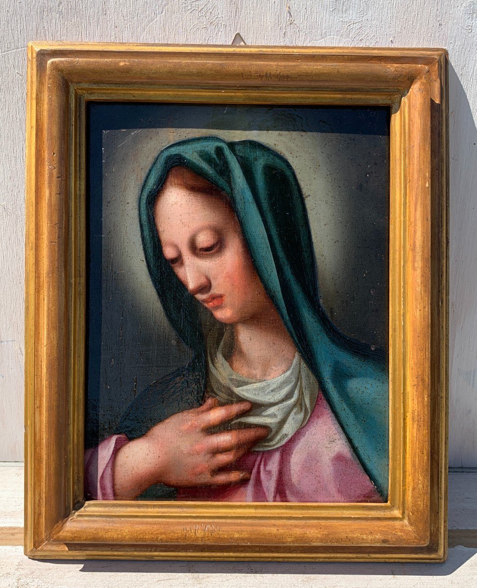 Pittore italiano (XVII sec.) - Madonna.-photo-4