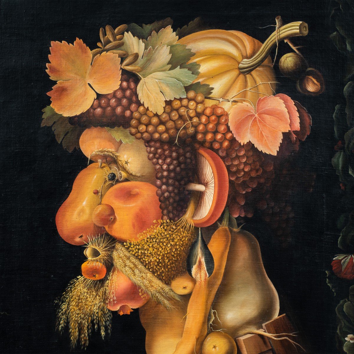 Seguace di Giuseppe Arcimboldo (XIX-XX sec.) - Autunno.-photo-2