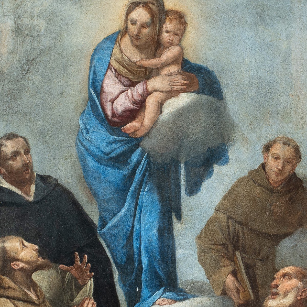 Giulio Carpioni (Venezia 1613 - Vicenza 1678) - Madonna con Bambino tra i santi -photo-2