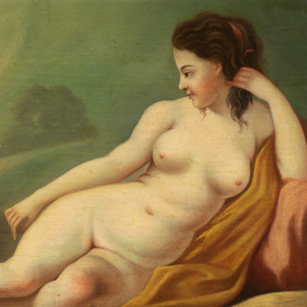 Pittore italiano (XVIII - XIX sec.) - Nudo femminile.-photo-2