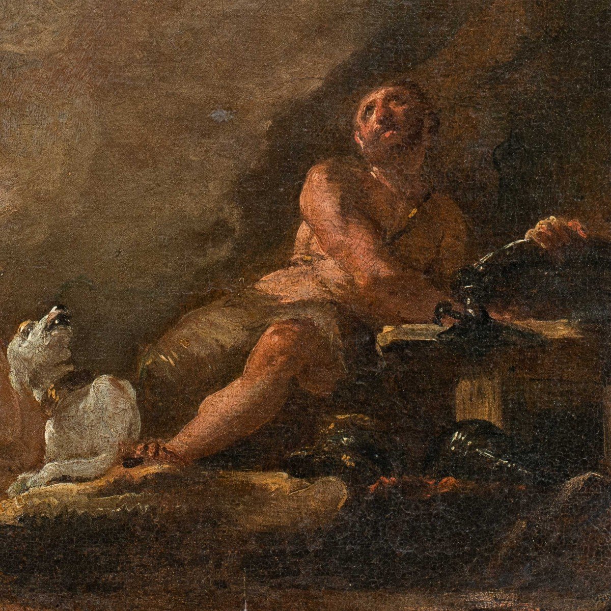 Francesco Fontebasso (Venezia 1707 - Venezia 1769) - Bozzetto per Venere e Vulcano.-photo-3