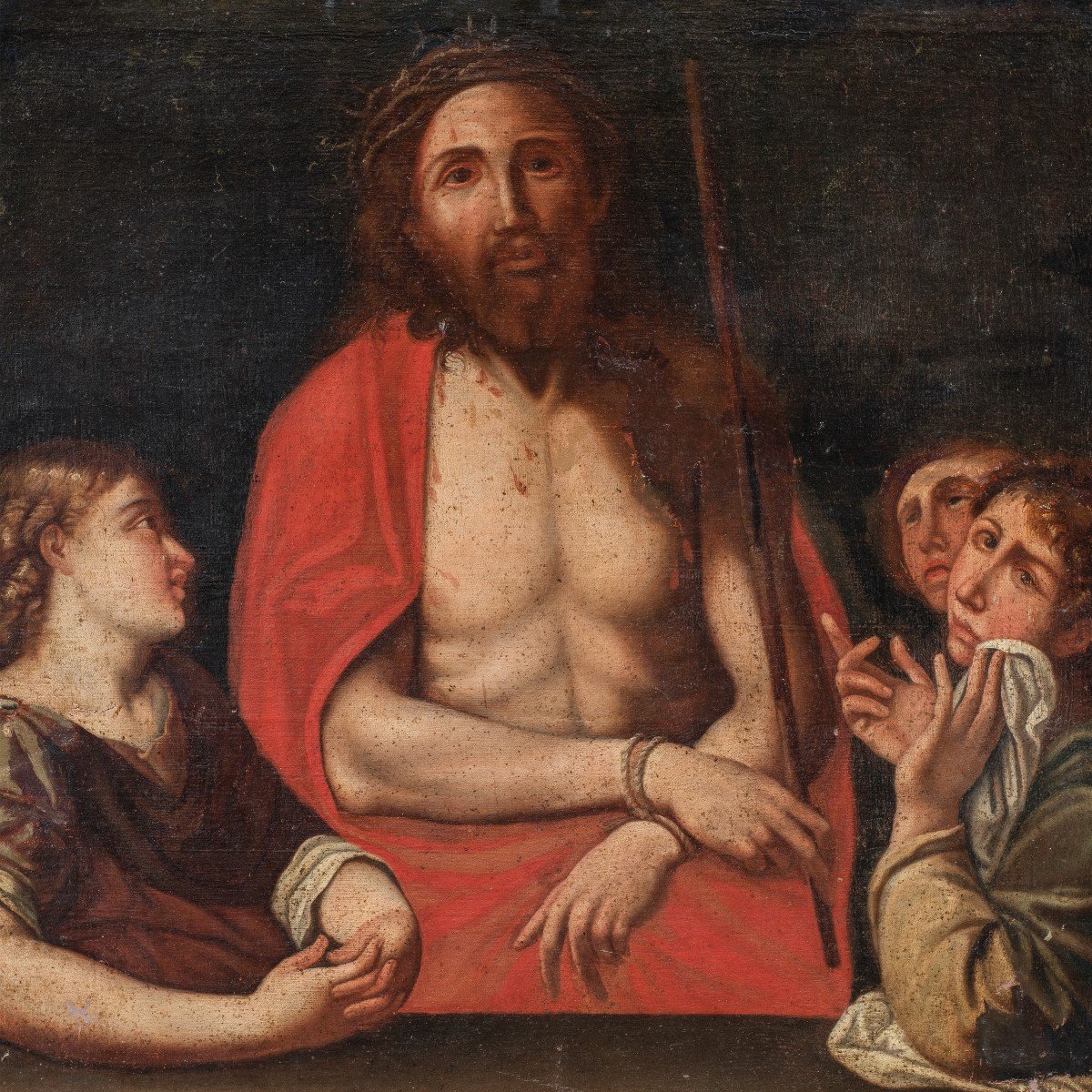 Pittore italiano (XVII sec.) - Ecce Homo.-photo-2