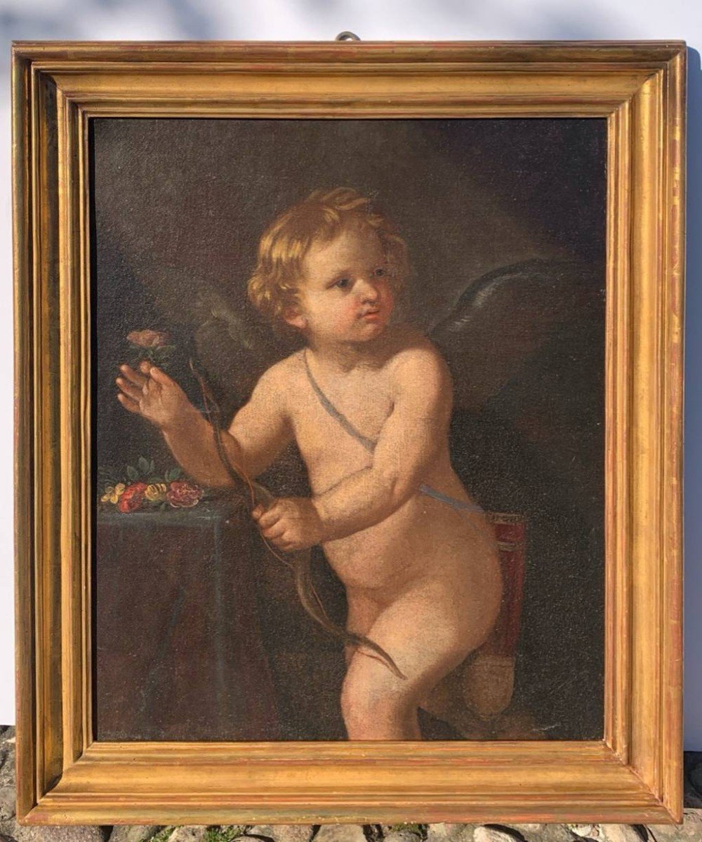 Cerchia di Guido Reni (Bologna 1575 - Bologna 1642) - Cupido.-photo-1