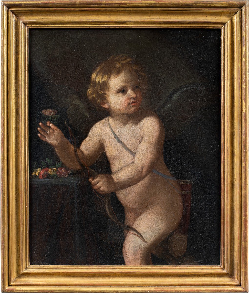 Cerchia di Guido Reni (Bologna 1575 - Bologna 1642) - Cupido.