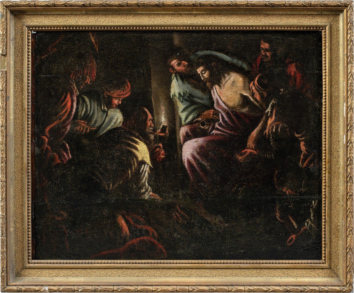 Seguace di Jacopo Da Ponte, detto Jacopo Bassano -  Cristo deriso - XVII