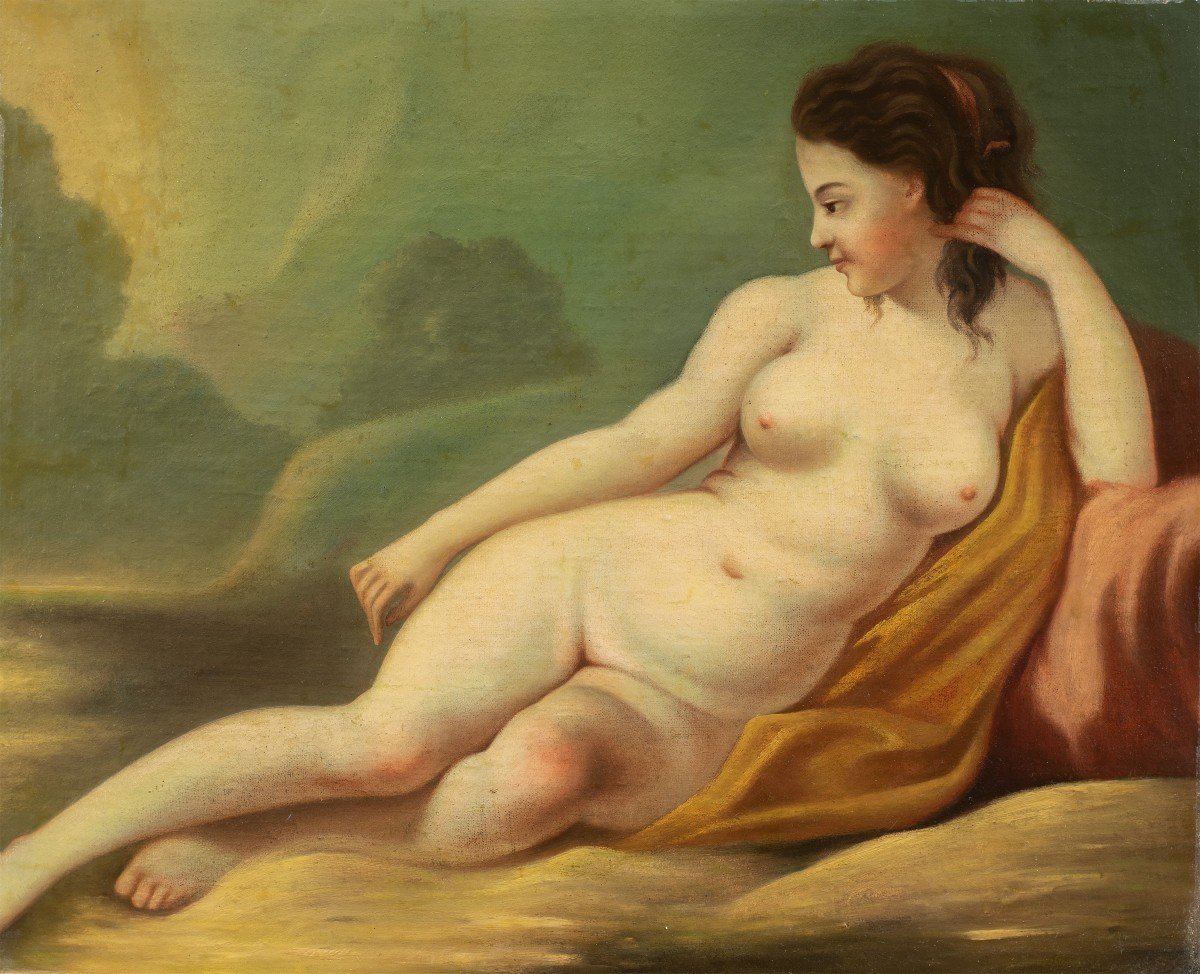 Pittore italiano (XVIII - XIX sec.) - Nudo femminile.