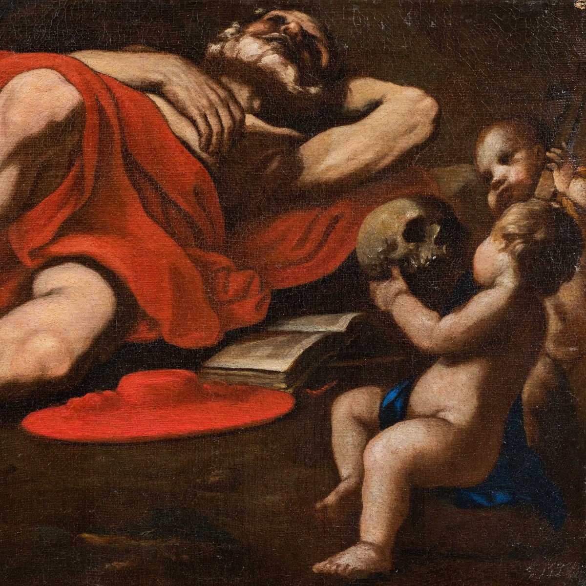 Giovanni Francesco Barbieri, detto Guercino, bottega di - San Girolamo - XVII-photo-2