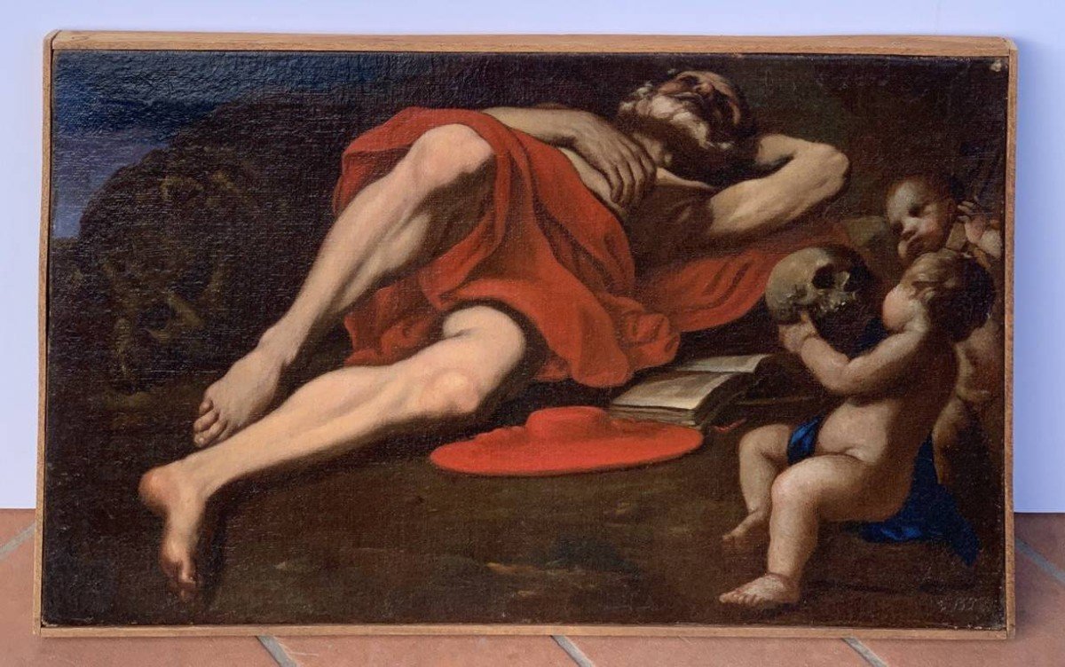 Giovanni Francesco Barbieri, detto Guercino, bottega di - San Girolamo - XVII-photo-4