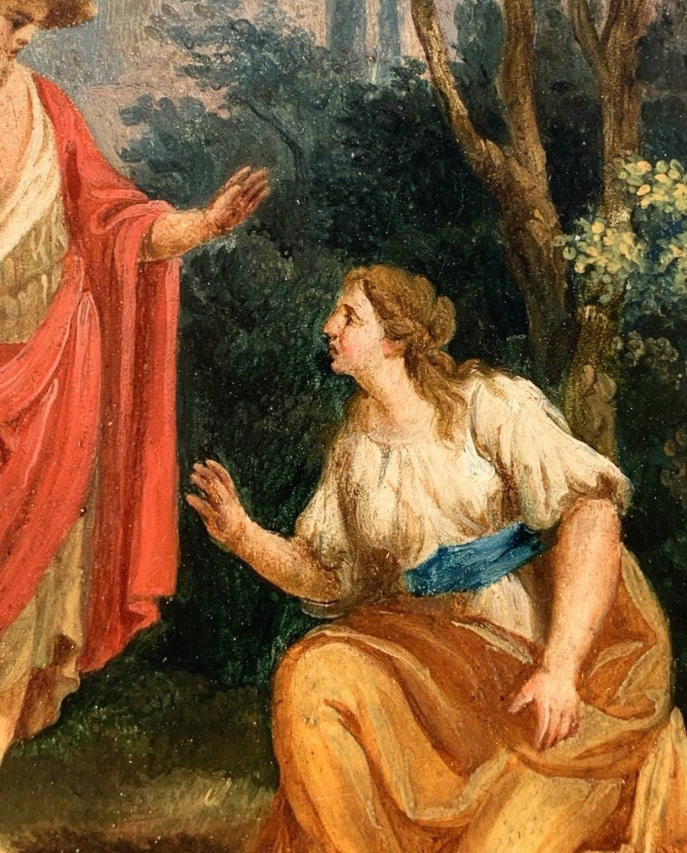 Pittore italiano (XVIII sec.) - Noli me tangere.-photo-1