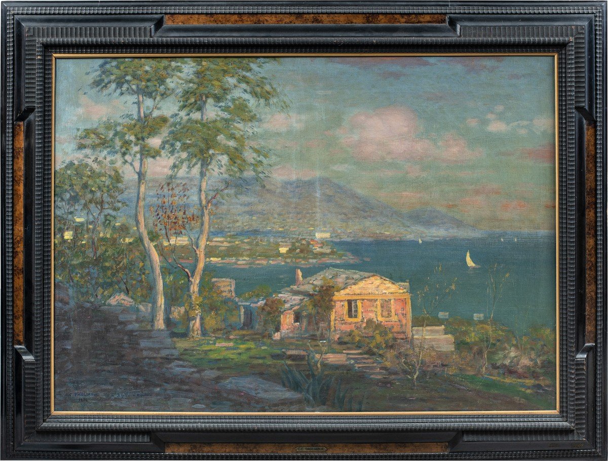 Carlo Costantino Tagliabue (Bresso 1880 - Milano 1960) - Il golfo di Rapallo.