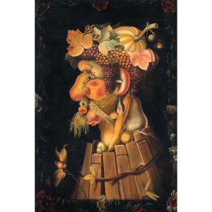 Seguace di Giuseppe Arcimboldo (XIX-XX sec.) - Autunno.