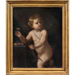 Cerchia di Guido Reni (Bologna 1575 - Bologna 1642) - Cupido.