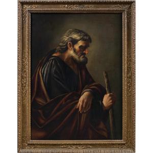 Jusepe de Ribera (Xàtiva 1591 - Napoli 1652) cerchia di - San Giuseppe.