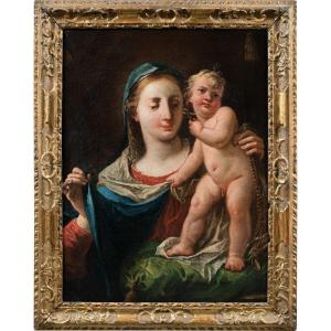 Gaspare Diziani (Belluno 1689 – Venezia 1767) - Madonna col Bambino.