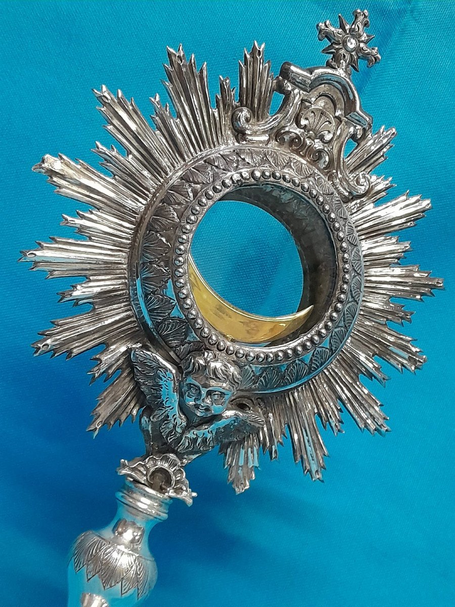 Ostensorio in argento. Napoli, argentiere 'G.P.', probabilmente 1804 ca.-photo-4