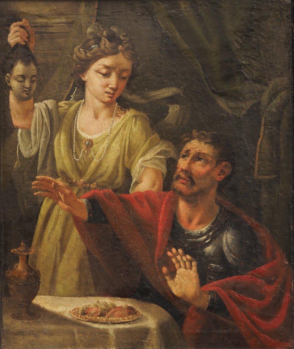 Scuola veneta del XVII secolo,  Salomè con la testa del Battista-photo-2