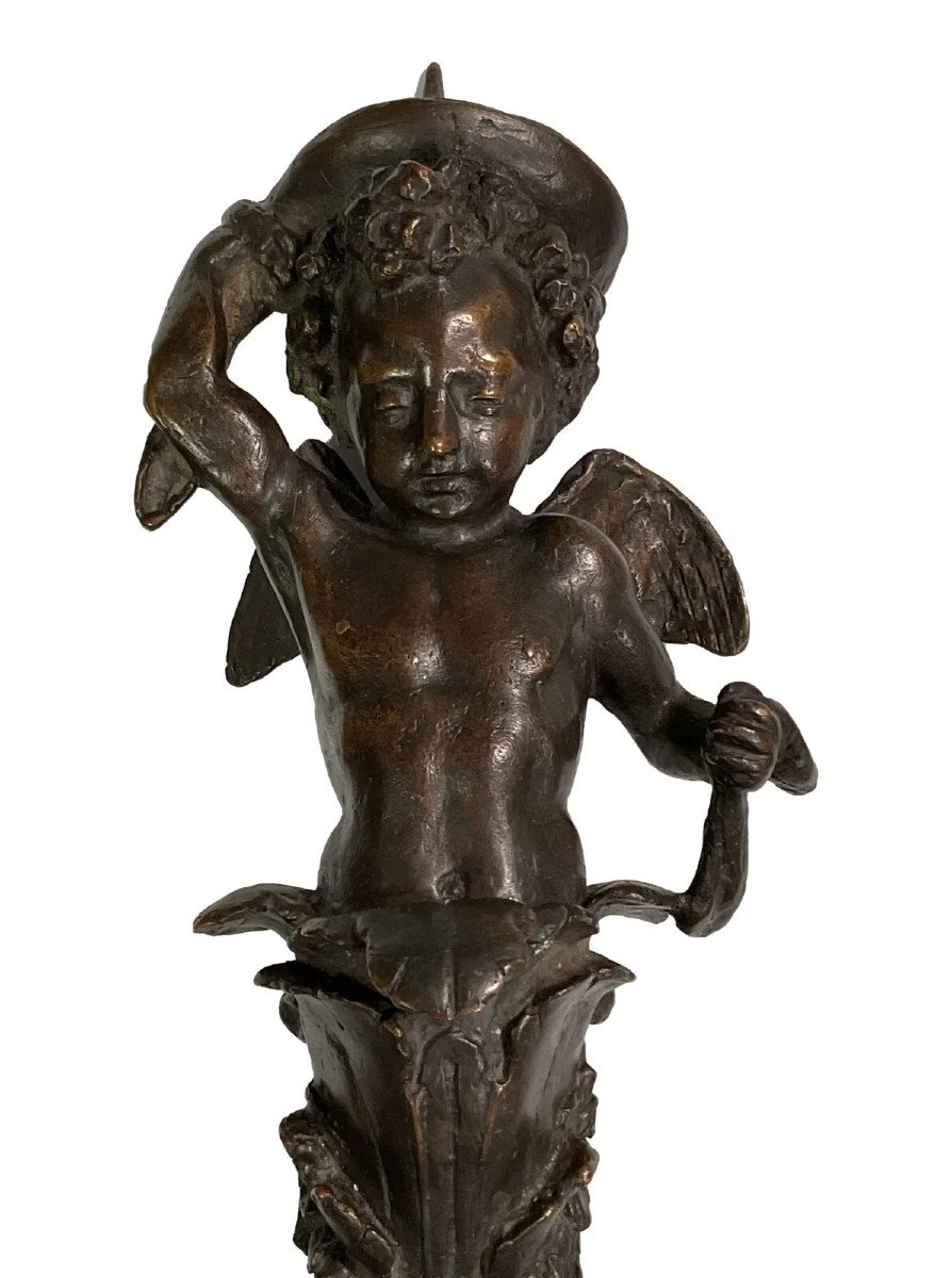 Applique in Bronzo a Forma di Putto – Veneto, XVII Secolo-photo-2